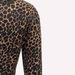 Elegant Leopard Print Contrast Lace Slim Fit Long Sleeve Dress For Women – S/M/L/XL Sizes, V-Neck, Mid-Length, Polyester, Stylish & Comfortable_ecoleips.com