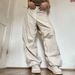 Women's Retro Street Style Loose Wide Leg Cargo Pants High Waist Adjustable Cuffs_ecoleips.com