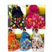 Women's Clothing Plus Size Clothes Elegant Pleated Floral Print Set – Stylish Top & Full Skirt Combo In Black/Rose Red/Orange-Red/Royal Blue/White_ecoleips.com