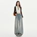 2026 Wide-Leg Washed Denim Pants For Women, Slimming Straight-Leg, Cropped Full-Length & Extra-Long_ecoleips.com