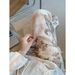 Suitable For All Seasons Relaxed Fit Printed Linen Casual Straight For Women 2025 Summer New High-end Fashionable Wide-leg Pants_ecoleips.com