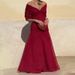 2026 Spring New Women's Clothing European And American Cross-Border Printed Off-Shoulder Twist-Waist Long Dress_ecoleips.com