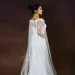 Hair Jewelry Womens Cape Bridal Cloak Veils Long Cathedral Style Shawl Wedding Dress Accessories For Shoulder Decoration_ecoleips.com