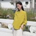 Spring 26 New Chinese Clothing, National Style Stand Collar, Asymmetrical Buttoning, Color Block, Plate Button Top,_ecoleips.com