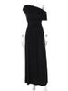 Blifanbo Irregular Diagonal Collar Pleated Sexy Maxi Dress For Women Sleeveless Solid Patchwork Robe Fashion Club Party Dress_ecoleips.com