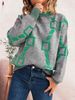 Stylish Letter Embroidery Contrast Color Knit Sweater - Casual Round Neck Long Sleeve Pullover For Women_ecoleips.com