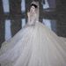 Haute Couture Wedding Dress 2025 New Style Long Sleeved Main Dress with Long Train for Brides Luxury Elegant Gown_ecoleips.com
