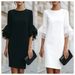 Women's Clothing Elegant Ruffled Bell Sleeve Slim Fit Dress For Women Women's Clothing For Formal & Casual For Women_ecoleips.com