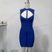 Hot Girl Women's Sexy Backless, Hip Wrapped Bandage Dress, Tight Fitting_ecoleips.com