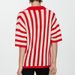 Women's Clothing Spring And Summer Knitted Sweaters And Tops Contrast Color Design Lapel Shirts_ecoleips.com