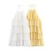 Women's Clothing Layered Trim Halter Neck Dress Fashion Resort Style Summer New_ecoleips.com