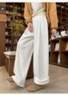 Fleece Jeans Women's Autumn And Winter Large Size Fat Mm Thin Casual Small Elastic Waist Straight Loose Wide-leg Pants_ecoleips.com