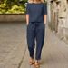 Bohemian Cotton Linen Summer Outfit Set – Oversized Blouse & Wide-Leg Pants – Relaxed Vintage Two-Piece Ensemble_ecoleips.com