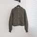 Loose Fitting Fully Zipped Hoodie Women's Sporty Hooded Cardigan Scuba Jacket Fleece Lining Yoga Wear_ecoleips.com