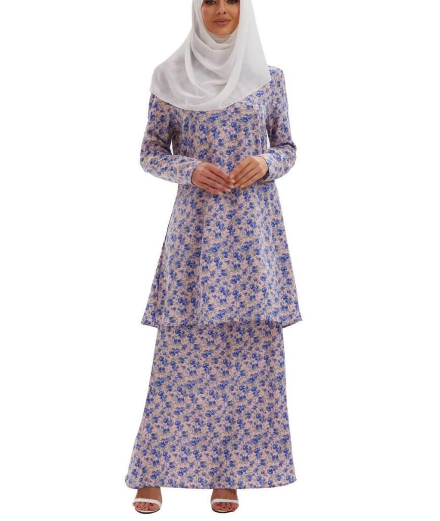 2025 New Malaysian Muslim Printed Set Dress_ecoleips.com