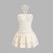 Elegant Floral Print Summer Dress for Women Asymmetric Tie-Neck Design Comfortable Breathable Fabric Flowy A-Line Silhouette_ecoleips.com