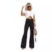 Aria Basics 2025 Fall/Winter New Solid Color Corduroy Elegant Women's Long Pants, Slightly Flared, European And American_ecoleips.com