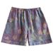 Vintage Yarn-dyed Print Pajama Pants For Women's Summer Cotton Sleep Shorts Thin Loose Pockets Elastic Waist Sleep Bottoms_ecoleips.com