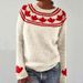 Women's Basic Knit Sweater - Round Neck Casual Pullover (S-XXXXL, Acrylic Blend, All-Season Versatile Top)_ecoleips.com