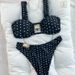 Sexy Polka Dot Bikini Set – Strapless Triangle Top & High-Cut Bottom, Quick-Dry Swimwear For Beach & Pool_ecoleips.com