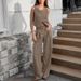 Women's Clothing Design Sense Fashion Vest High Waist Wide Leg Pants Two Piece Temperament Leisure Suit_ecoleips.com
