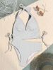 Women's Clothing Comfort And Style For Various Aquatic Activities Langxin High-Waisted Sexy Lace-Up Ribbed Two-Piece Swimsuit Bikini_ecoleips.com