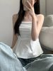 White Strapl Vest Women Summer Outdoor Chic Design Slimming Ort Pure Desire Trendy Top Commute Sle Color_ecoleips.com