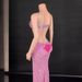 Women's Clothing Luxury Temperament Celebrity Sling Super Shiny Diamond Waist Tight Sleeveless Long Skirt Party Performance Dress_ecoleips.com