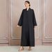 2025 High-end Beaded Fashion Women's Plus Size Muslim Set Abaya BA 411_ecoleips.com
