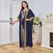 Women's Evening Solid Color, Beaded, Bat Sleeve, Elegant Robe, Cardigan Two-piece Dress, Factory Wholesale_ecoleips.com