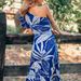 Women's One-Shoulder Ruffle Swimsuit - Floral Printed One-Piece Bathing Suit For Beach Vacation_ecoleips.com