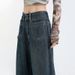 Minghai Retro High-waisted Wide-leg Jeans For Women, Autumn 2025 New Casual Loose Slimming Relaxed Straight Pants_ecoleips.com