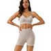 Women's Clothing Frosted Sports Yoga Suits For Women High Waist Hip Shorts Shockproof Bra Quick Dry Fitness Suit_ecoleips.com