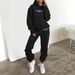 Cross-Border European And American Hot-Selling Women's Letter Print Hoodie Sweatshirt Fashion Casual Fleece Long_ecoleips.com