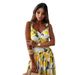 Women's Clothing Sweet Suspender Print Backless Character Dress Long Skirt_ecoleips.com