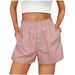 New Hot Selling Women's Clothing Striped Button Casual Commuter Shorts Women_ecoleips.com