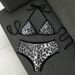 Leopard Sequin Two Piece Swimsuit Ruffled Edges European American Style Bikini Women's Cross Border Fashion 2026_ecoleips.com