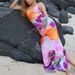 Women's Clothing Fashion Printing Sexy Backless Sleeveless U Neck Sling Slit Long Skirt Dress Female_ecoleips.com