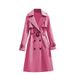 Trendy Women's Korean Style Mid-Length Trench Coat Spring/Autumn Fashionable Casual Long Sleeve Overcoat_ecoleips.com