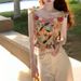 Floral Mystery Oil Painting Heavy Embroidery Flower Top Camisole Women 2025 Summer New Korean Style Base Shirt Vest_ecoleips.com