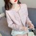 Ladies Tweed Short Jacket Spring And Autumn 2025 New Style High End Temperament Small Tops Autumn And Winter_ecoleips.com