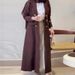Women's Trench Coat – Designer Longline Polyester Blend Coat With Notched Lapel, Elegant & Comfortable (Deep Red, S-Xxl)_ecoleips.com