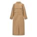 Women's Clothing Elegant Double-Breasted Trench Coat With Dual Belts For Women - Slim-Fit Long Coat For Office & Casual Wear ( Classic Colors)_ecoleips.com