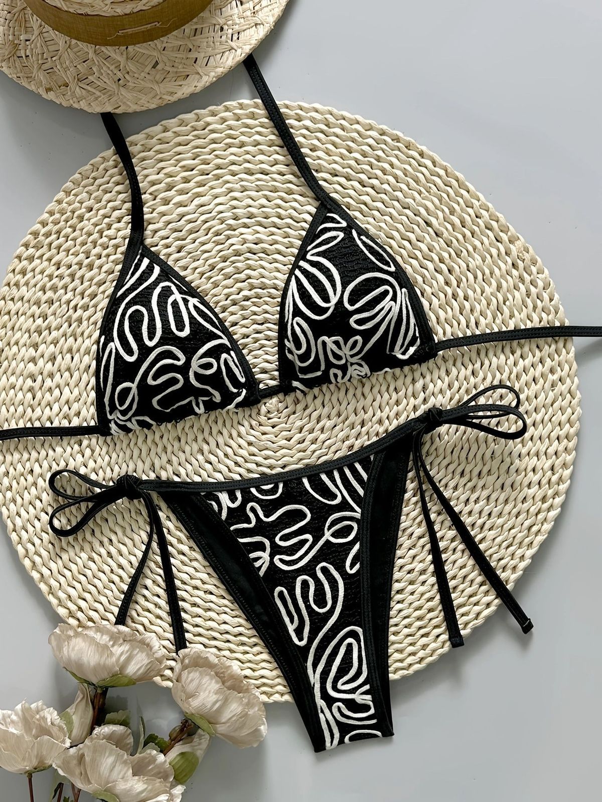 Women's Clothing Sexy Backless Bikini Swimsuit Three Piece Two Piece Set Women's Swimwear For Formal & Casual For Women_ecoleips.com