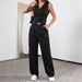 Retro Women's V Neck Striped Two Piece Suit Set Elegant Sophisticated European American Style Clothing for Mature Women_ecoleips.com