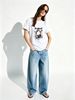 Women's Retro-Style Headphones & Polka-Dot Sketch Print T-Shirt – Music Art Graphic, Crew Neck, Short Sleeve – Casual Top For Commuting & Streetwear_ecoleips.com
