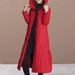 Women's Clothing Vintage Cotton Coat Women's Winter Long Loose Thickened Hooded Jacket With Pockets_ecoleips.com