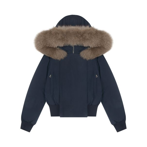 girl Girl Girl Large Fur Collar Hooded For Women Winter New Thickened Warm White Duck Short Down Jacket_ecoleips.com