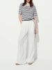 Suitable For All Seasons Wenjiu M Brand Same Style Pure Linen Summer Loose Straight Women Fashion Casual Floor-Length Magic Pants 9119_ecoleips.com
