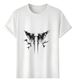 Women's T-Shirts Muscle Freaks T-shirt Dark Gothic Style Wings_ecoleips.com